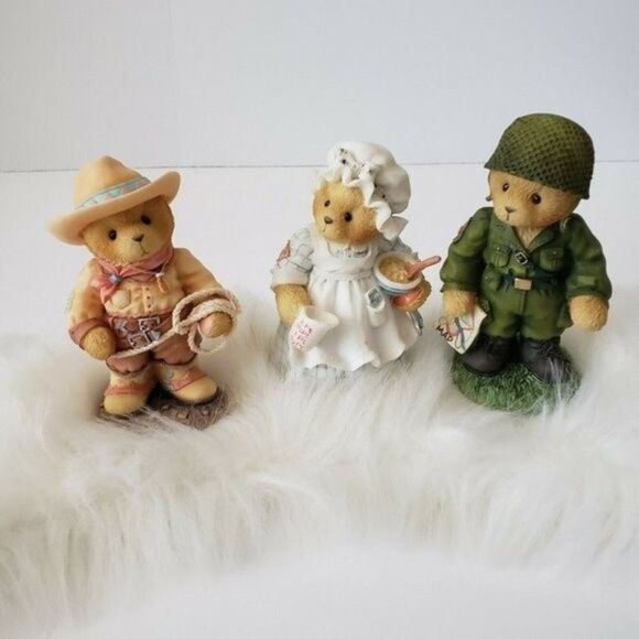 Cherished Teddies Collection Lot 2 figurines Cowboy & Emily bears - Picture 2 of 7